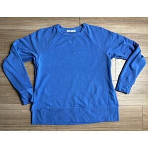 Stateside Womens XS Blue Siro Micro Modal Cotton Fleece Raglan Sweatshirt USA